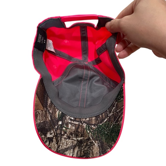 Under Armour Adjustable Baseball Cap Pink Camo Logo Women’s One Size - Picture 7 of 10